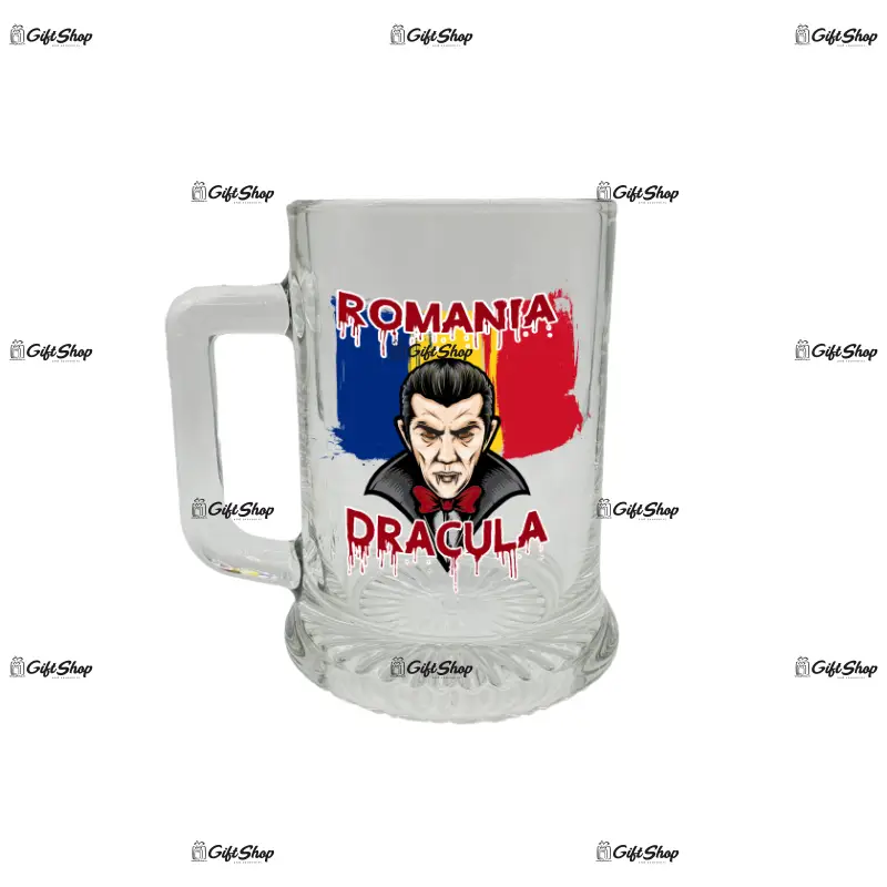 Dracula romania, halba cu mesaj 2